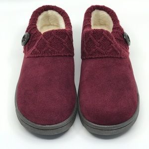 clarks knit scuff slipper mule